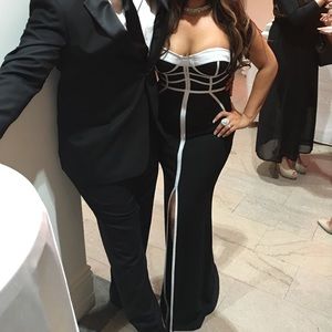 Beautiful black and white Windsor dress